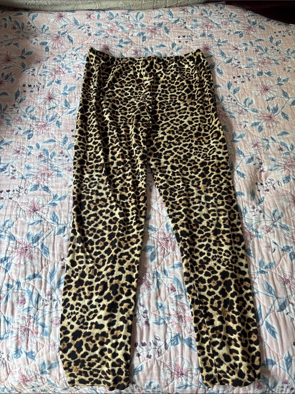 Iz Byer Girls Leopard Print Leggings - Black and Tan